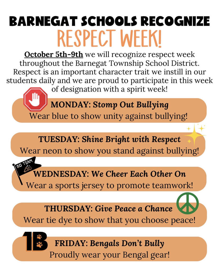 Respect Week 10/5 - 10/9