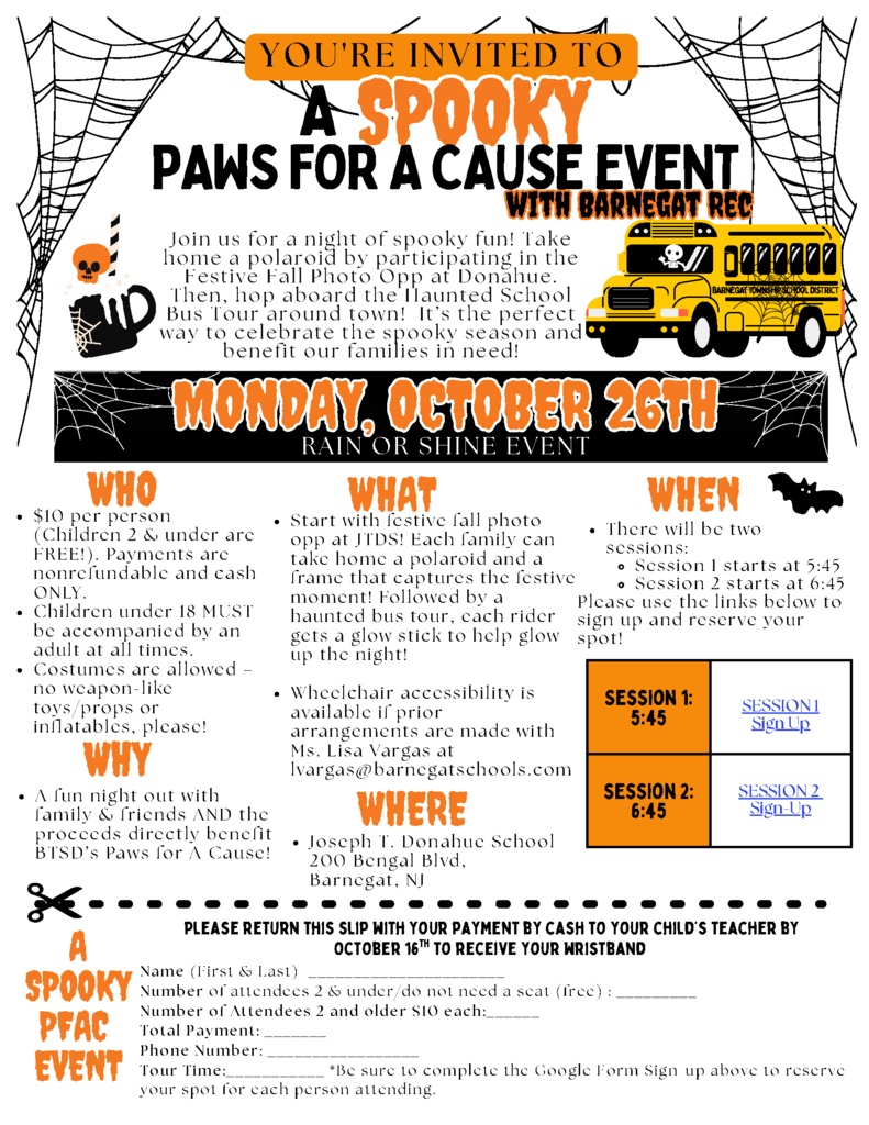 Spooky PFAC Flyer