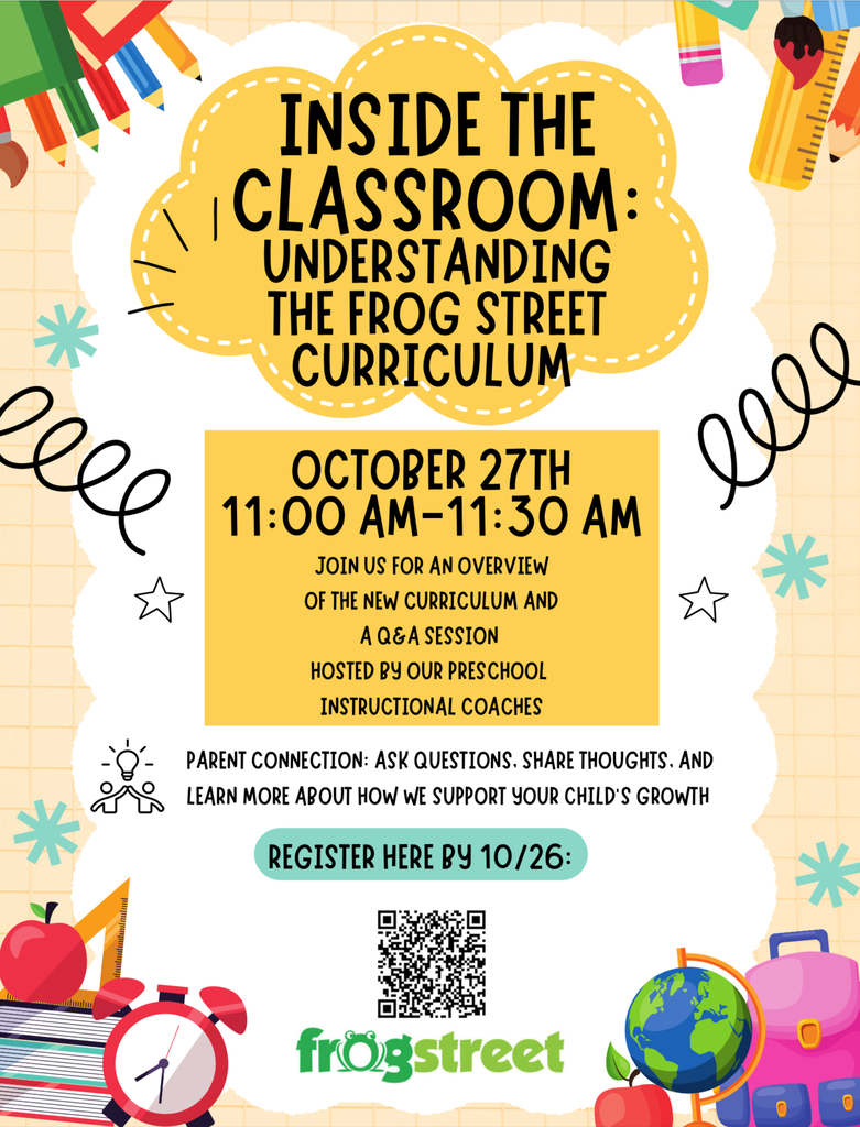 Image of a flyer promoting the parent workshop on understanding the new curriculum.