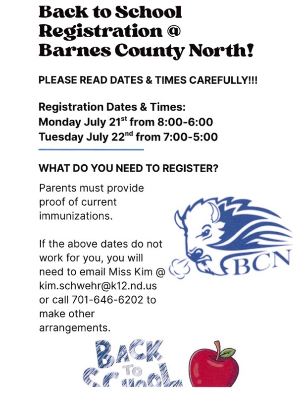Back to School Registration