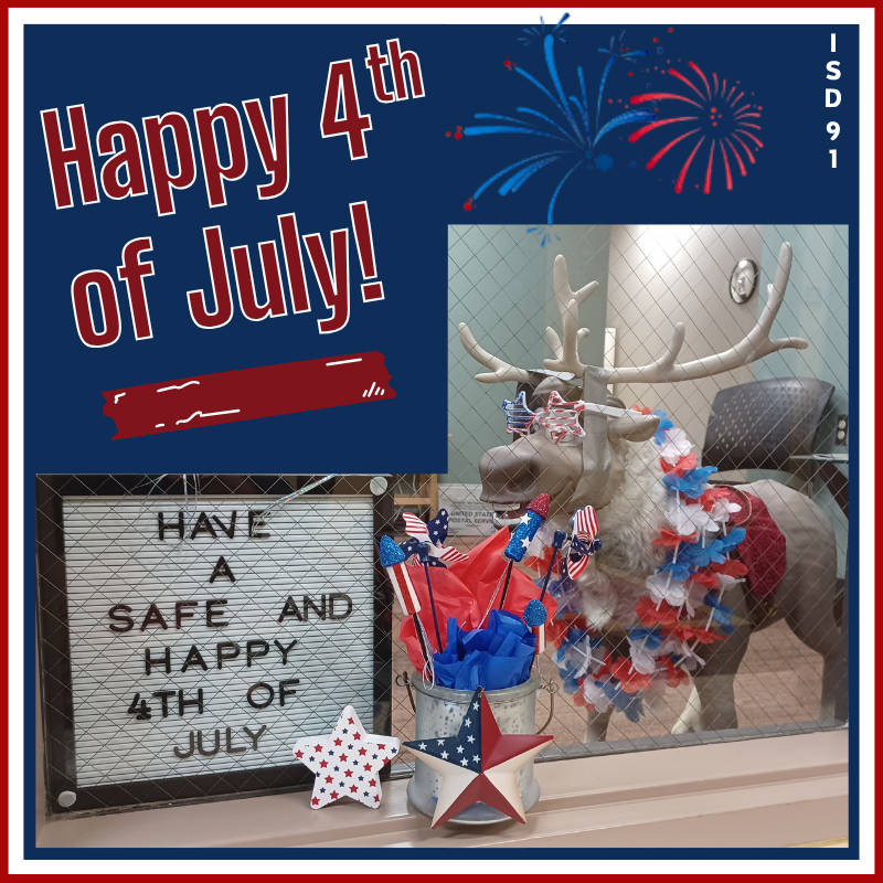 Frozen Sven decked out in red, white and blue