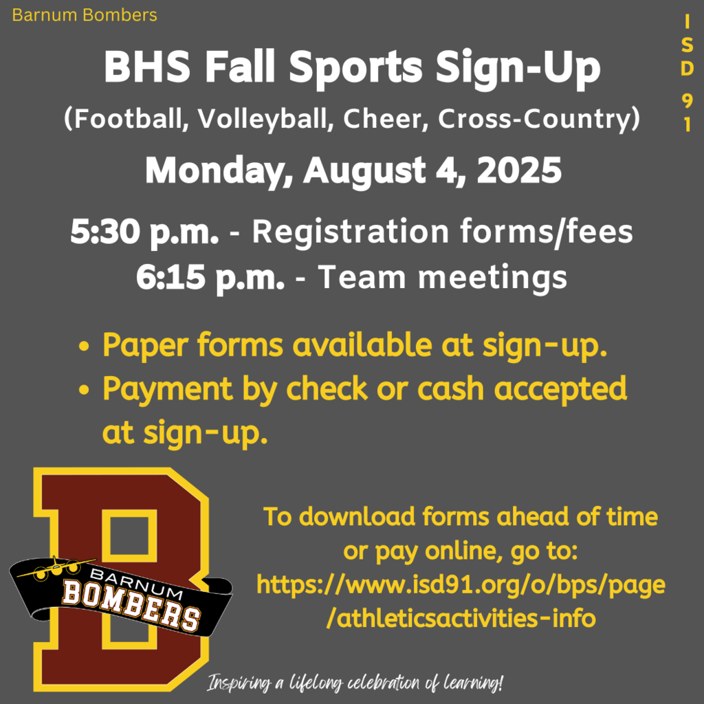 Fall Sports Meeting Info