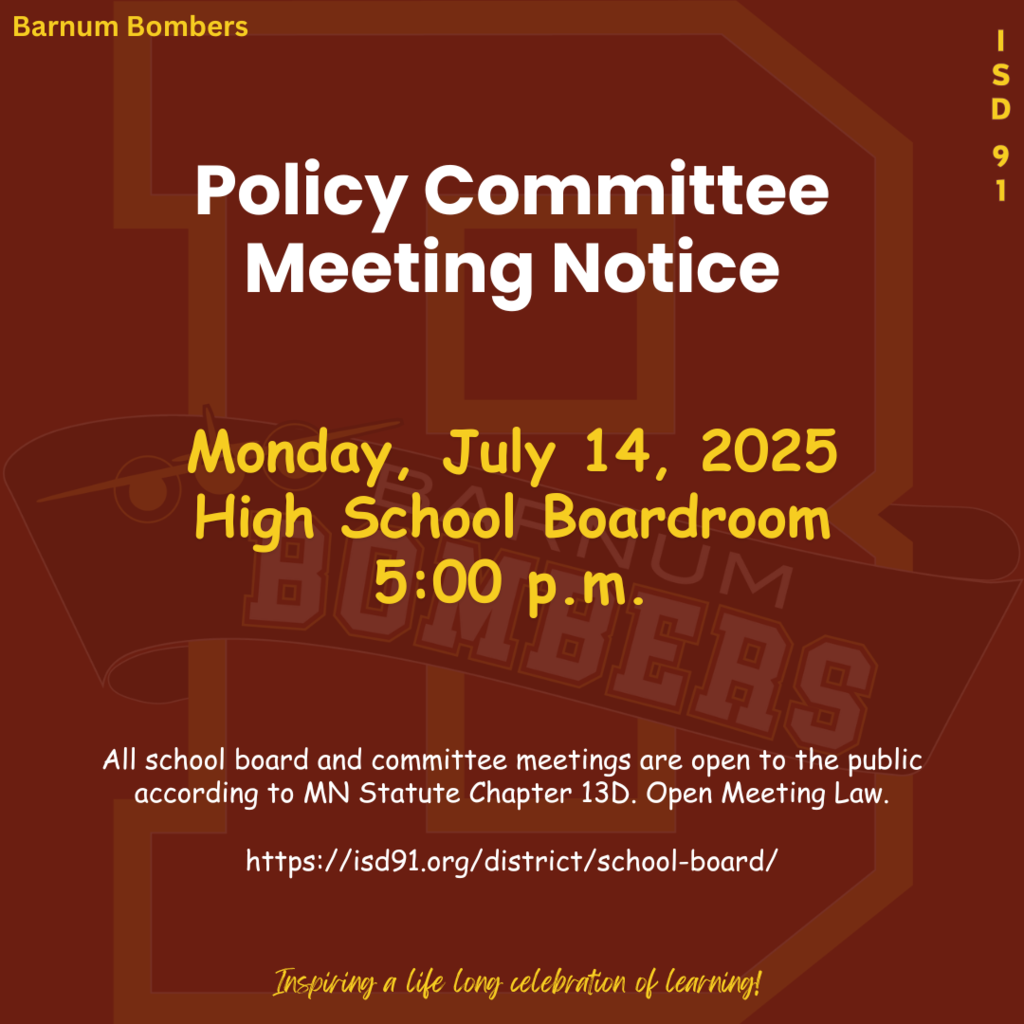 Policy Committee Meeting Notice