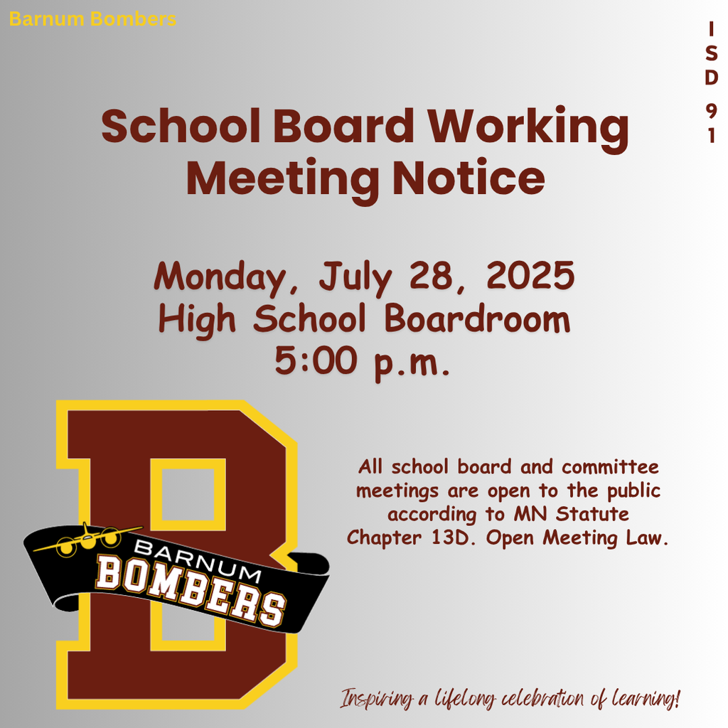 Working Board Meeting Notice