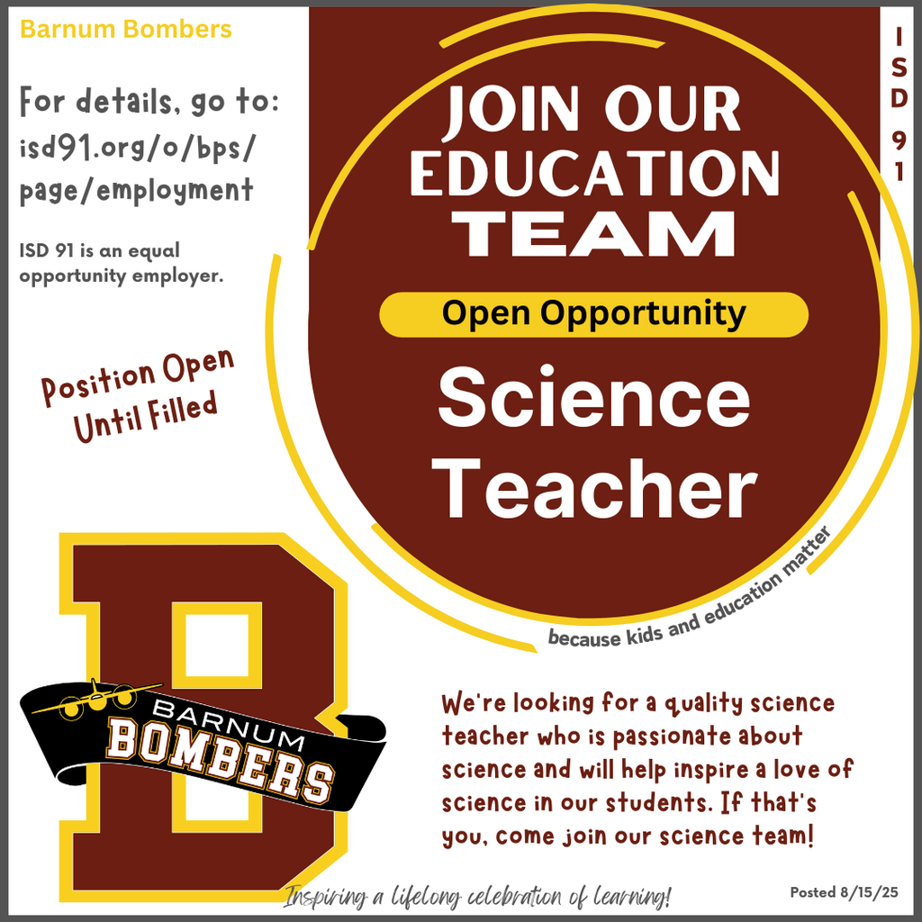 Science Teacher Opp