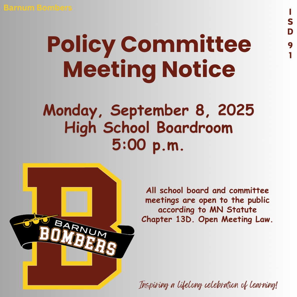 Sept Policy Committee Meeting Notice