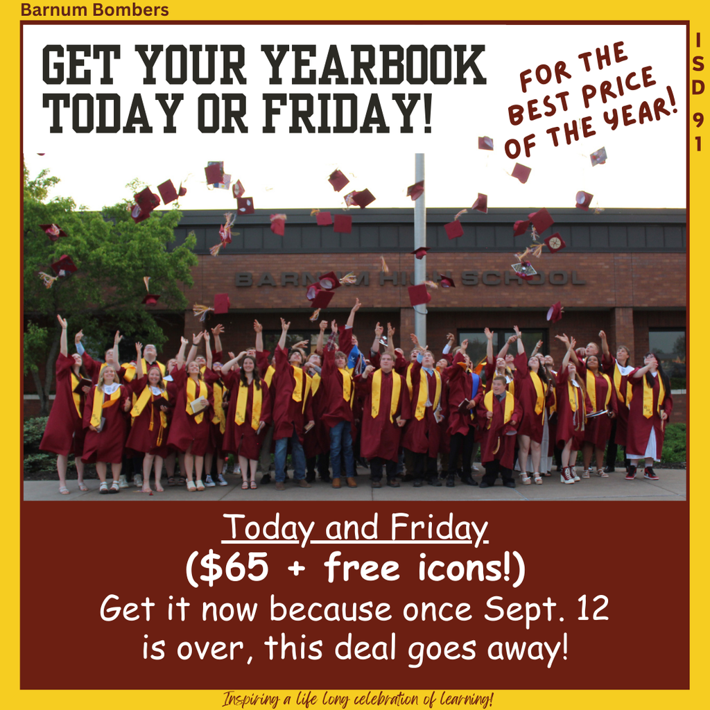 Graduates throwing hats in front of high school