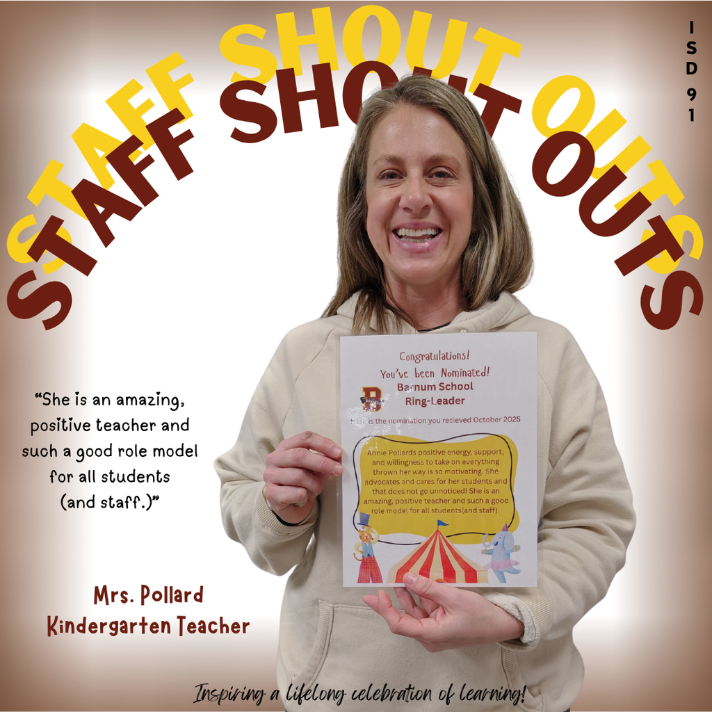 Staff Shoutouts - Mrs. Pollard
