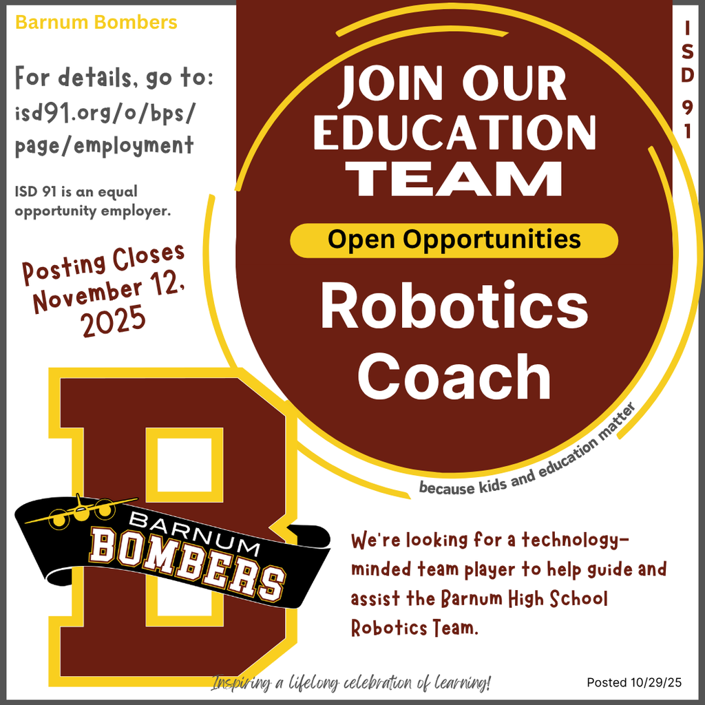 Robotics Coach Position