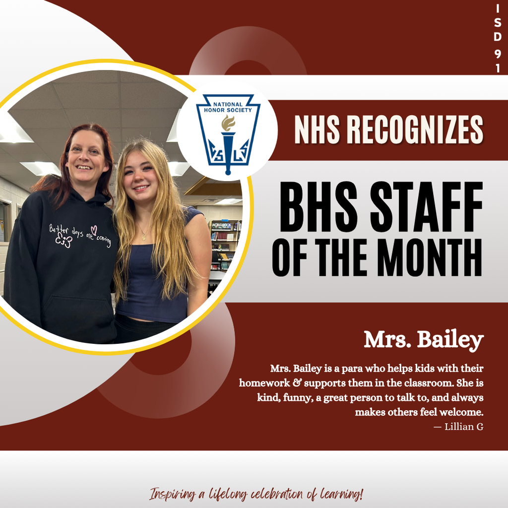 NHS Staff of the Month Bailey