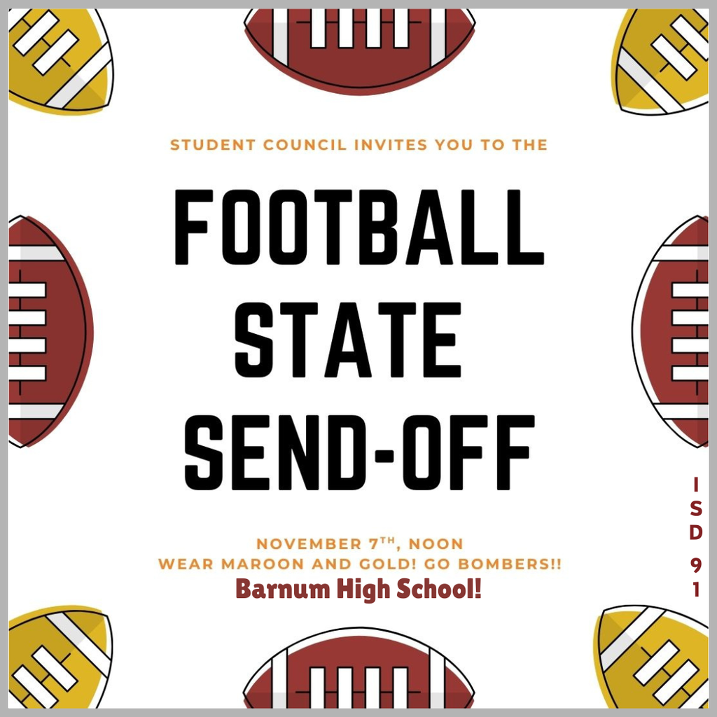 FB State Tourney Send Off