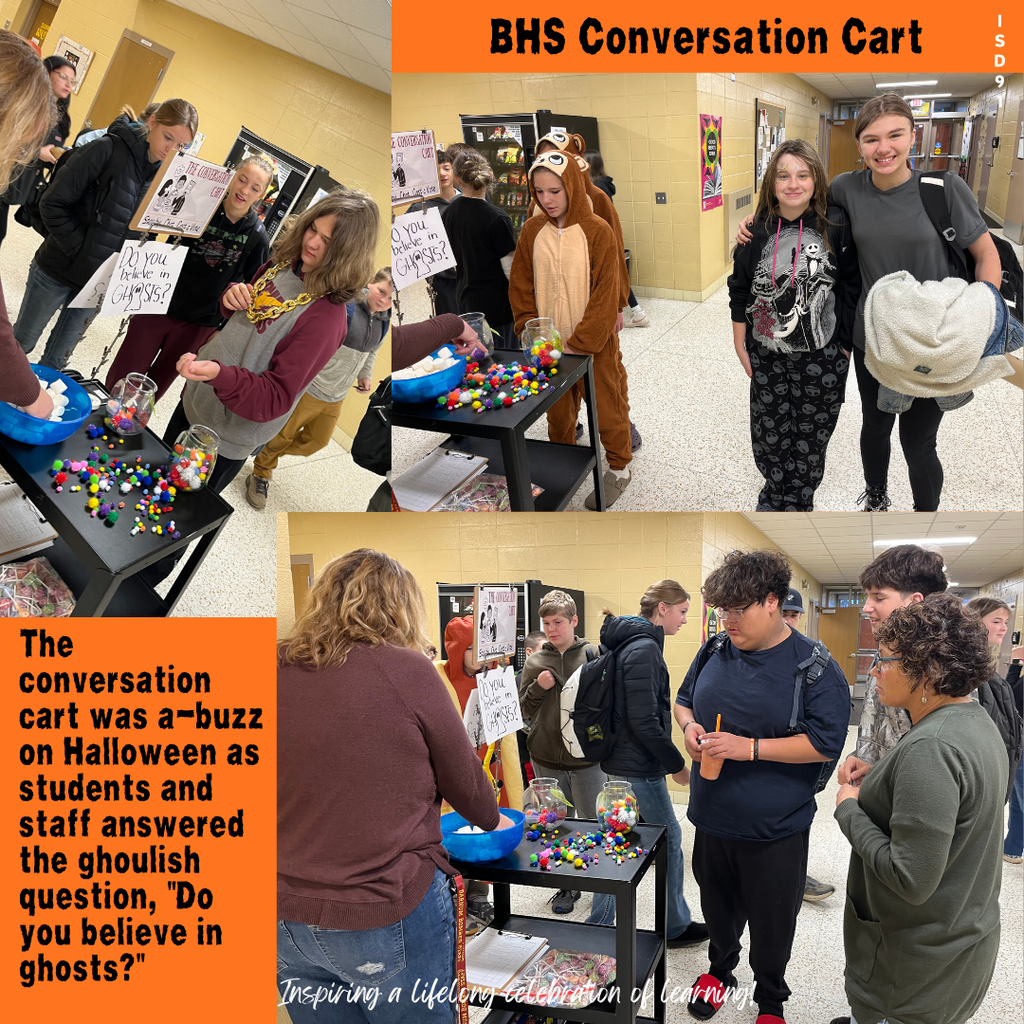 Students at the BHS Convo Cart