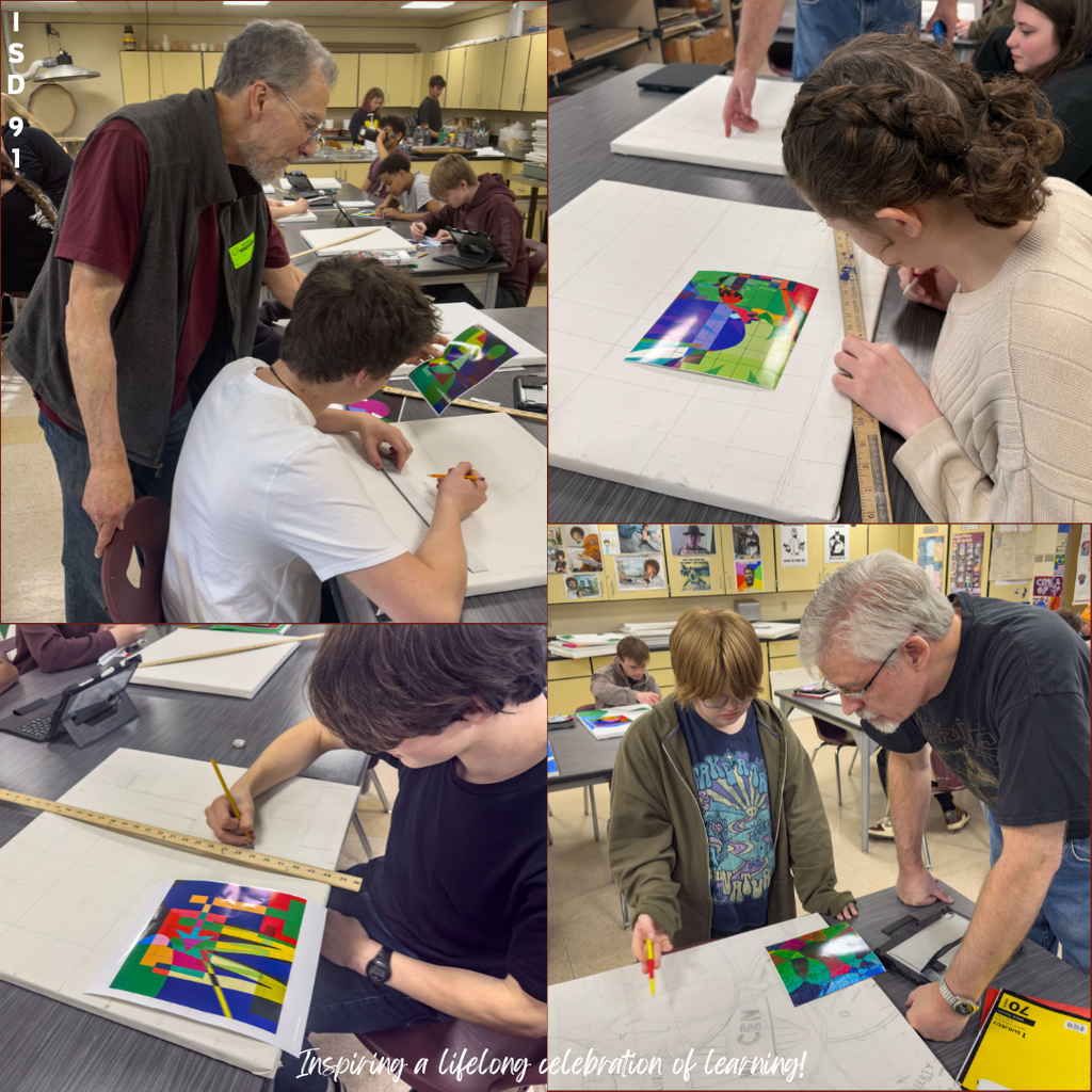 Students Drawing in Art Class