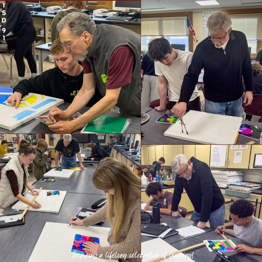 Art Students Drawing in Art Class