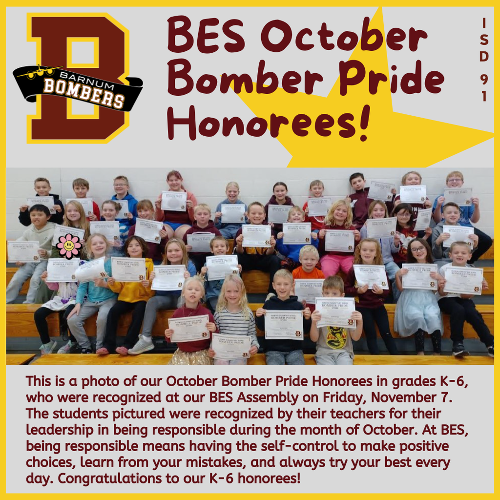 BES PBIS Oct Honorees