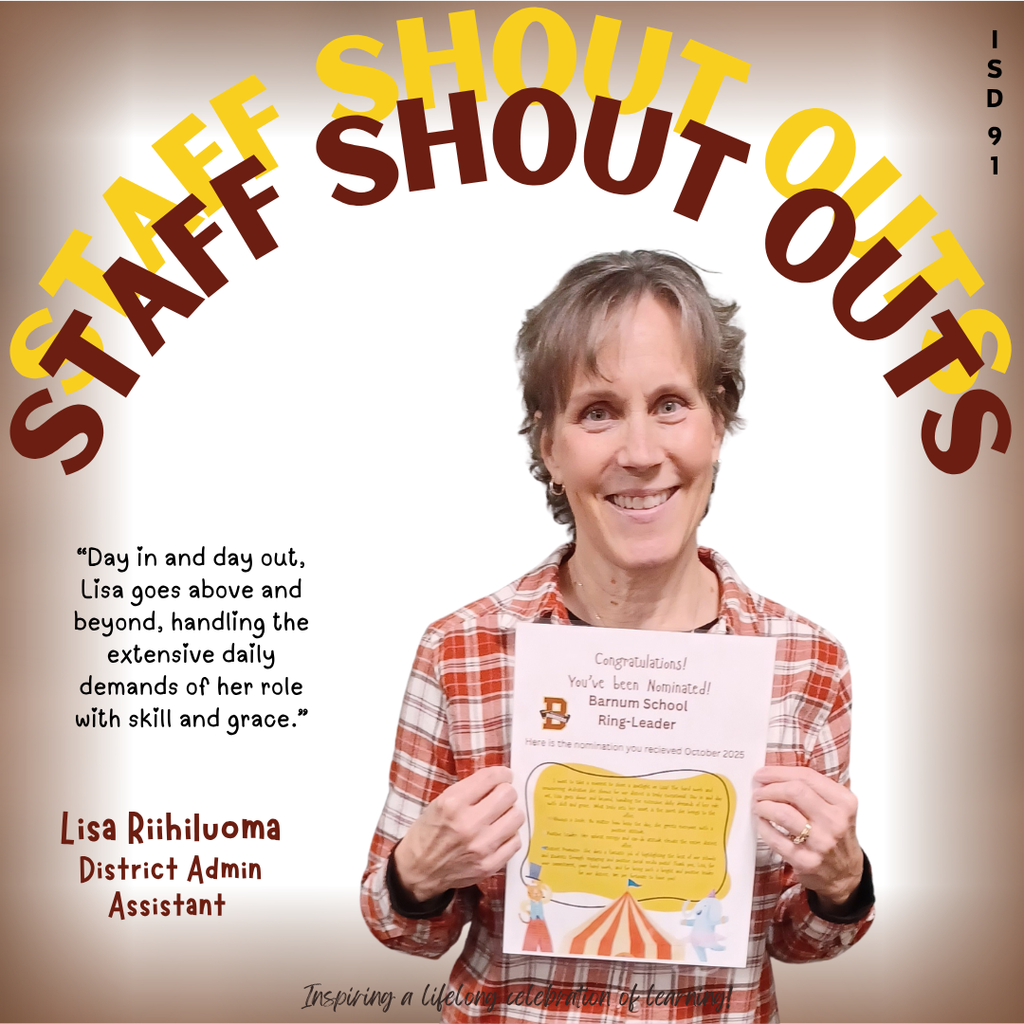 Staff Shout Out - Lisa