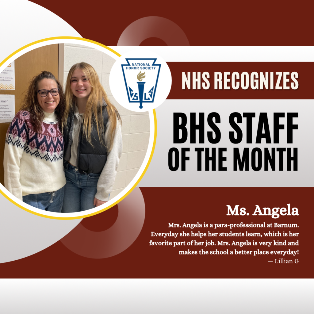 BHS NHS Staff Recognition - Ms. Angela