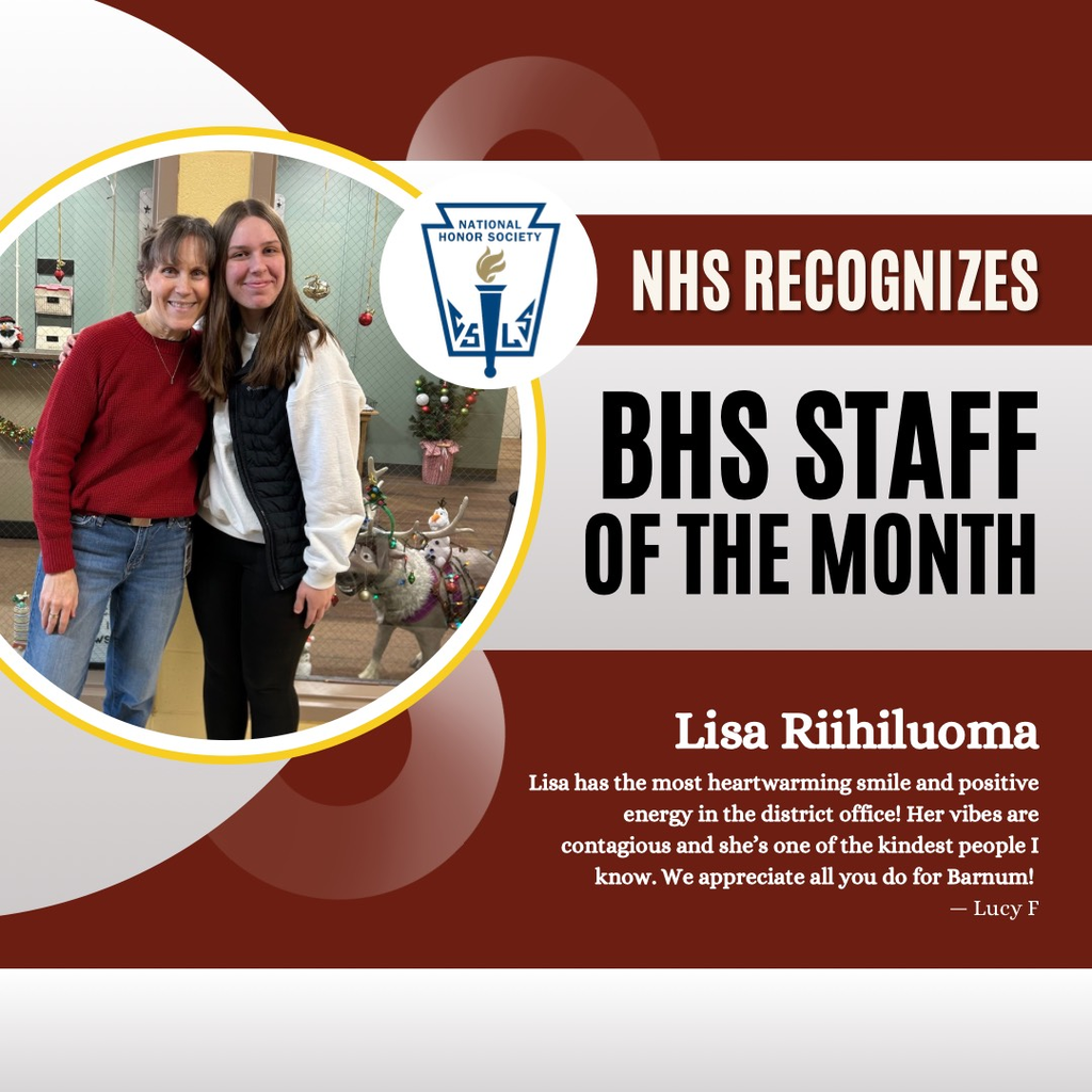 NHS Monthly Teacher Recognition Dec