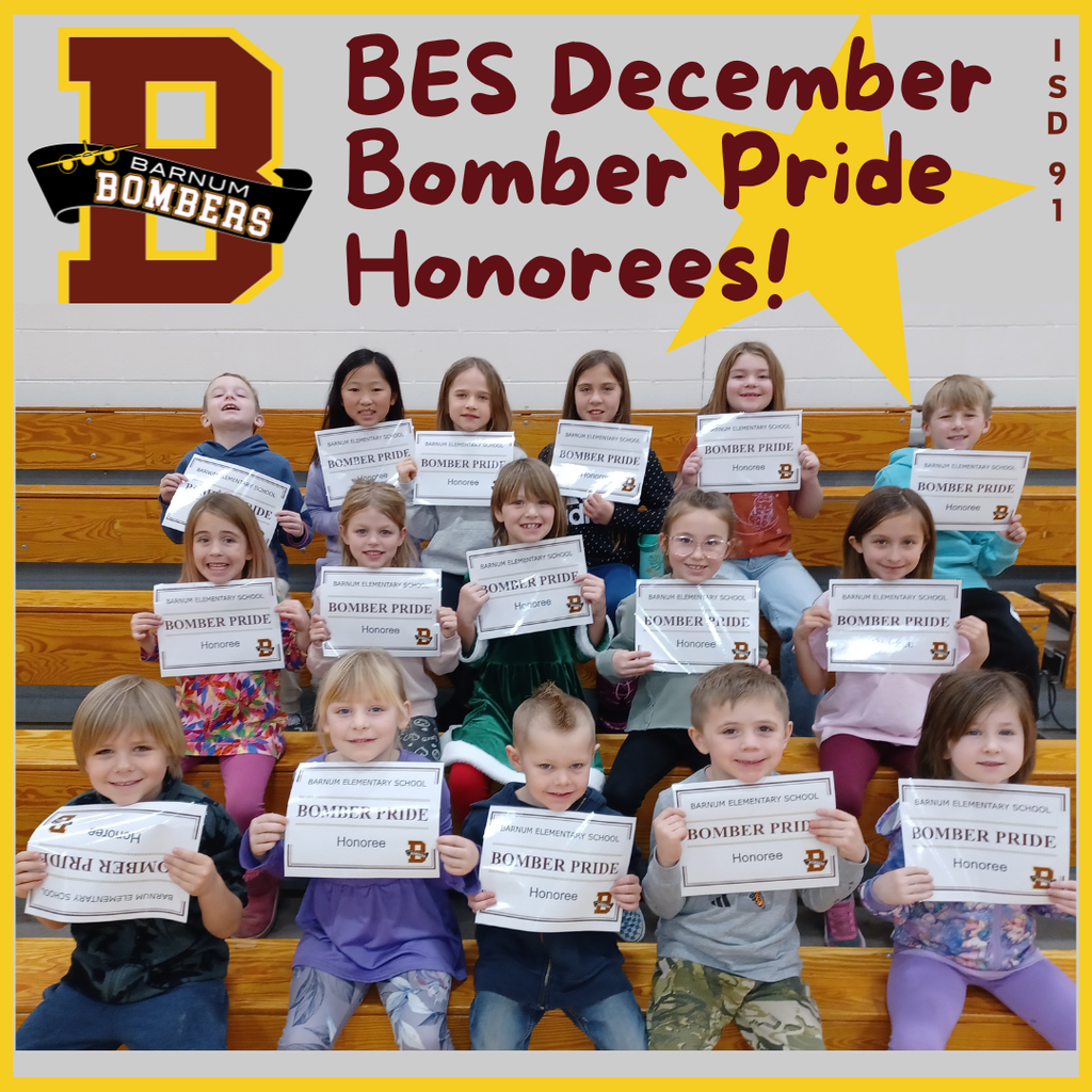 BES PBIS K-3 Honorees