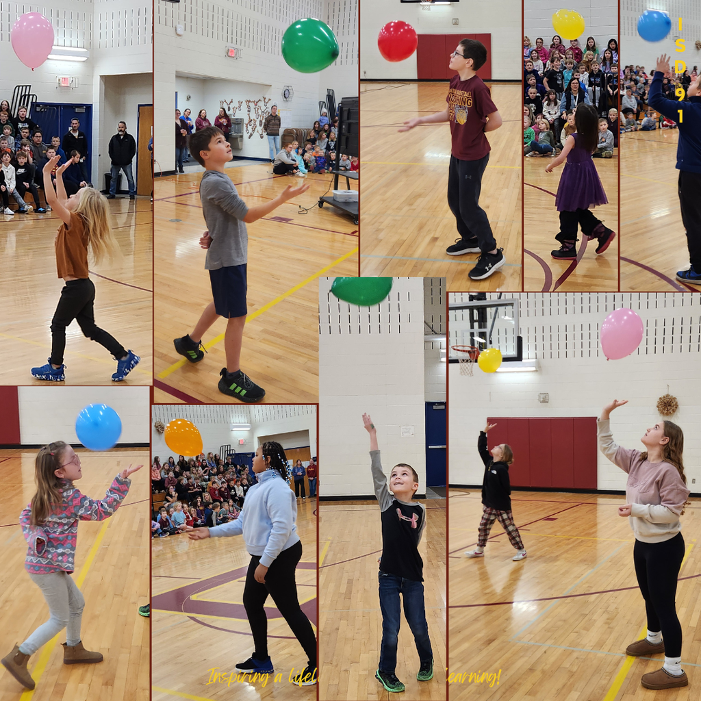 BES Students Playing with Balloons