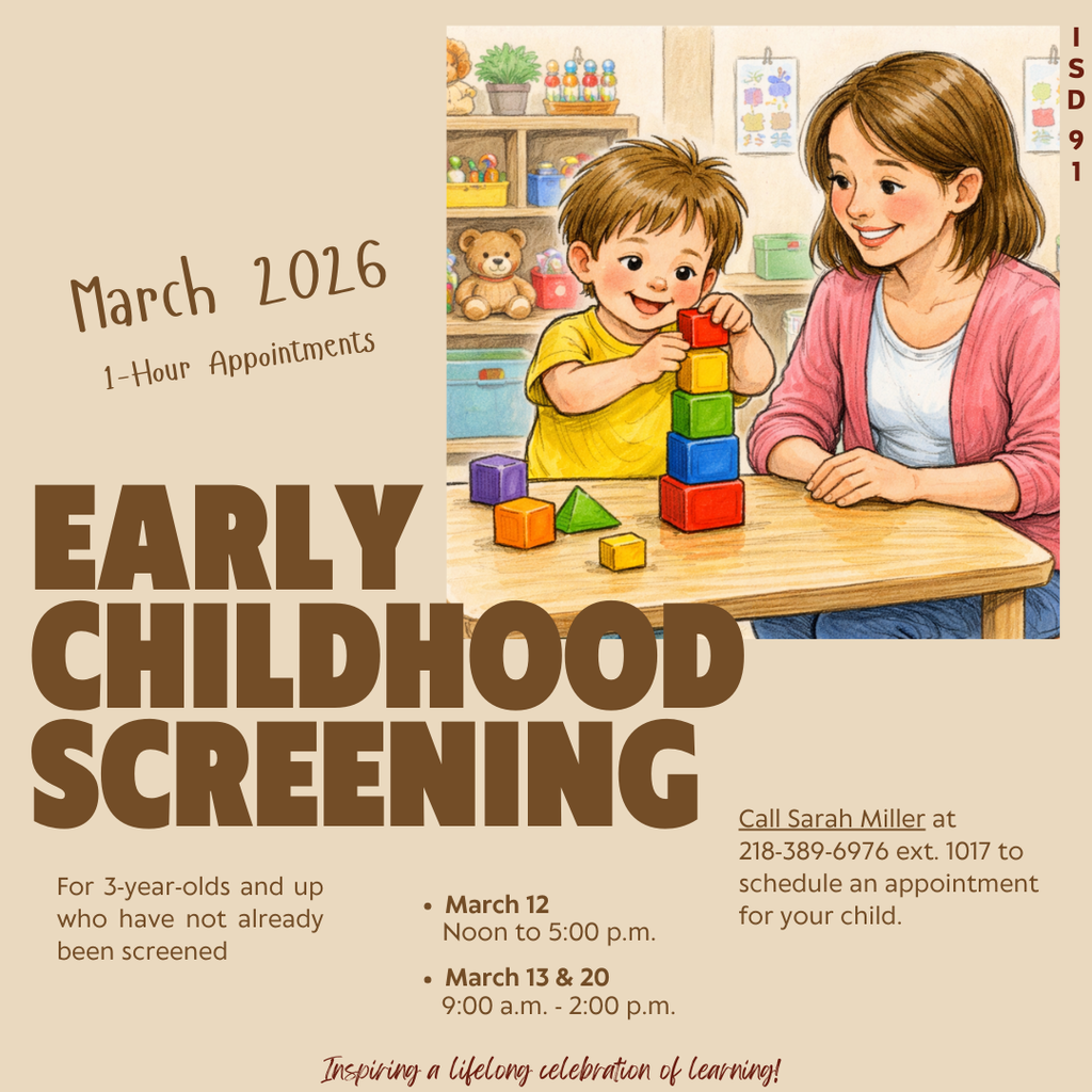 early childhood screening appointments info