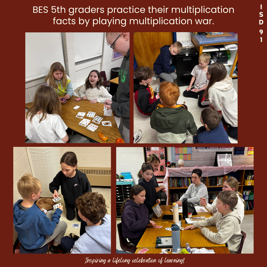 5th graders playing math games