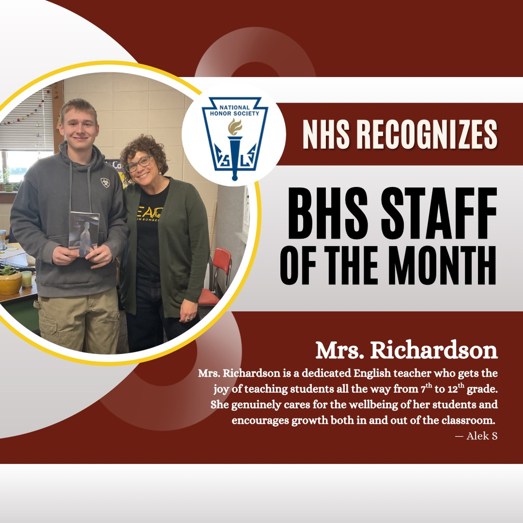 NHS Jan. Teacher Recognition  - Richardson