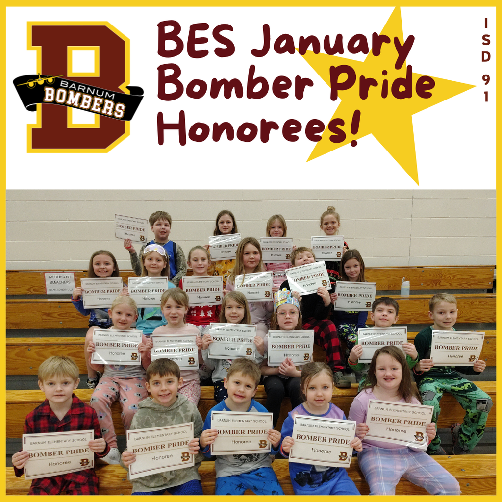 BES PBIS Gr K-3 Honorees