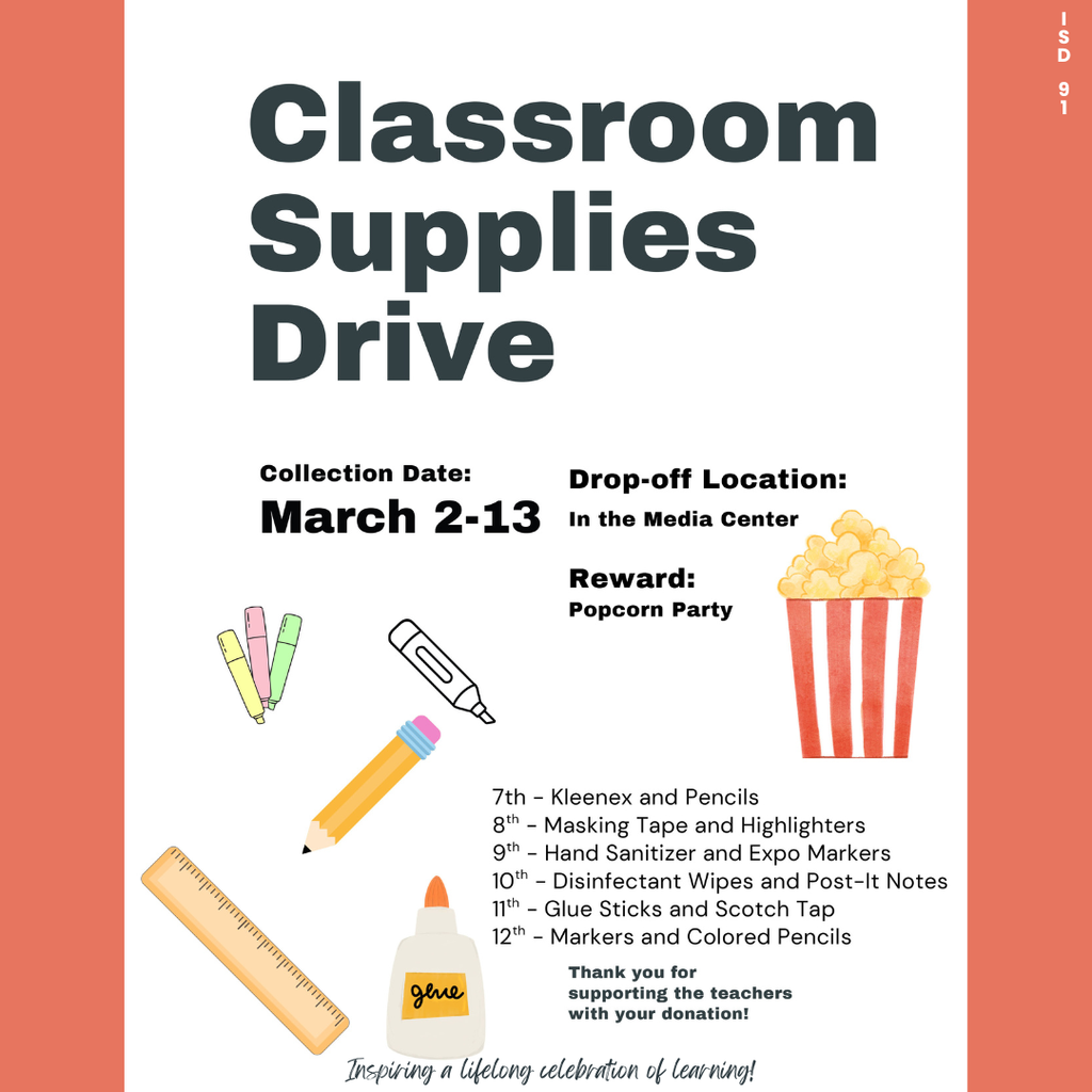 School Supplies Drive Info