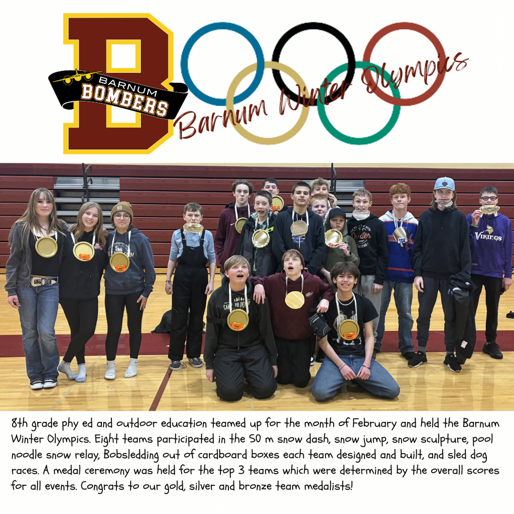 Barnum Winter Olympics medal winners
