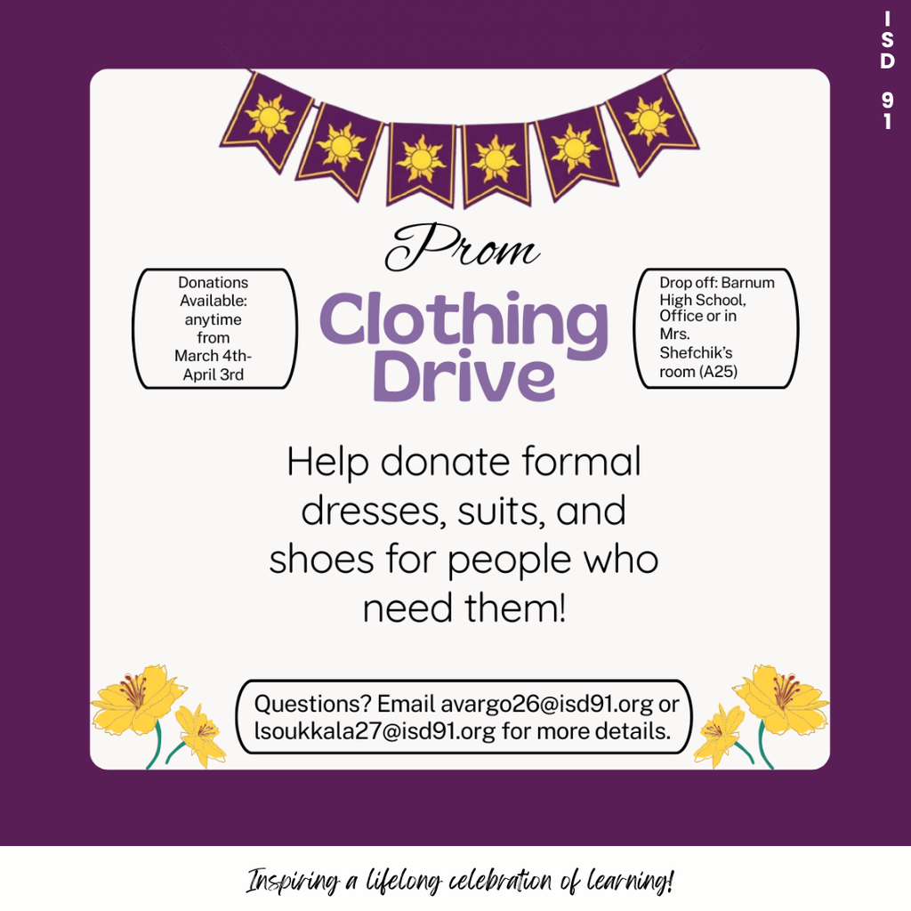 Prom Clothing Drive info
