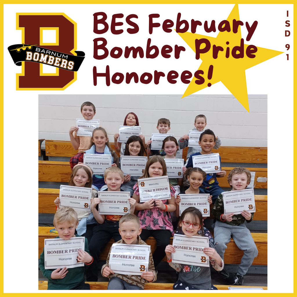 BES PBIS Honorees Gr K-3