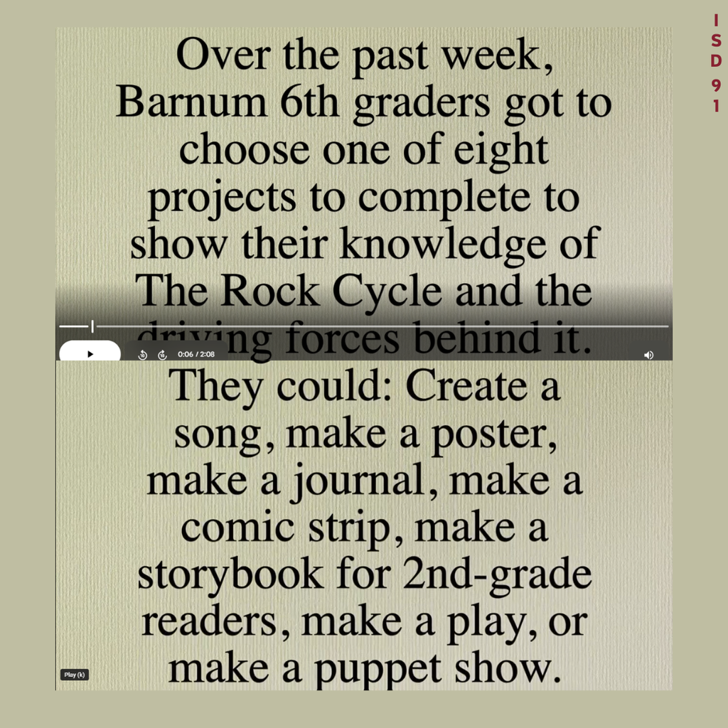 Rock Cycle Video Info