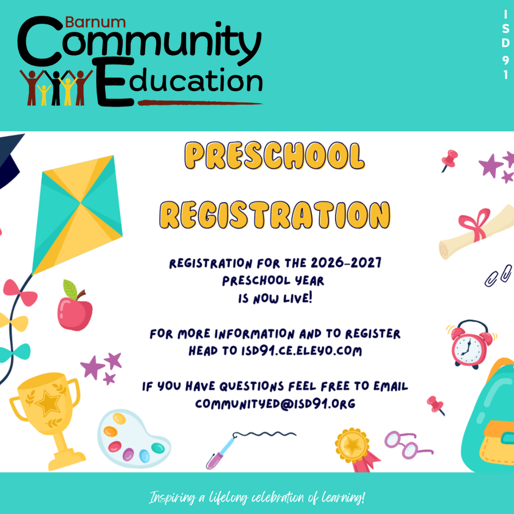 Preschool Reg info