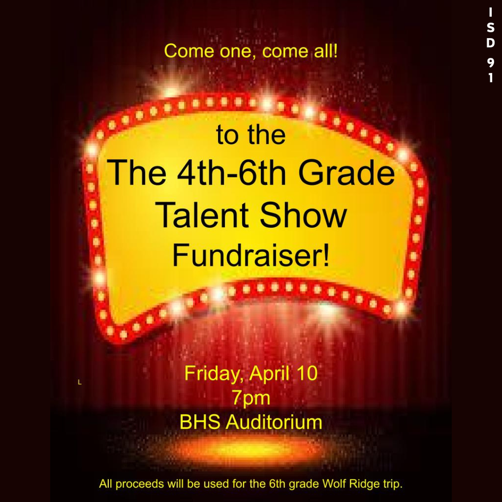 Talent Show notice