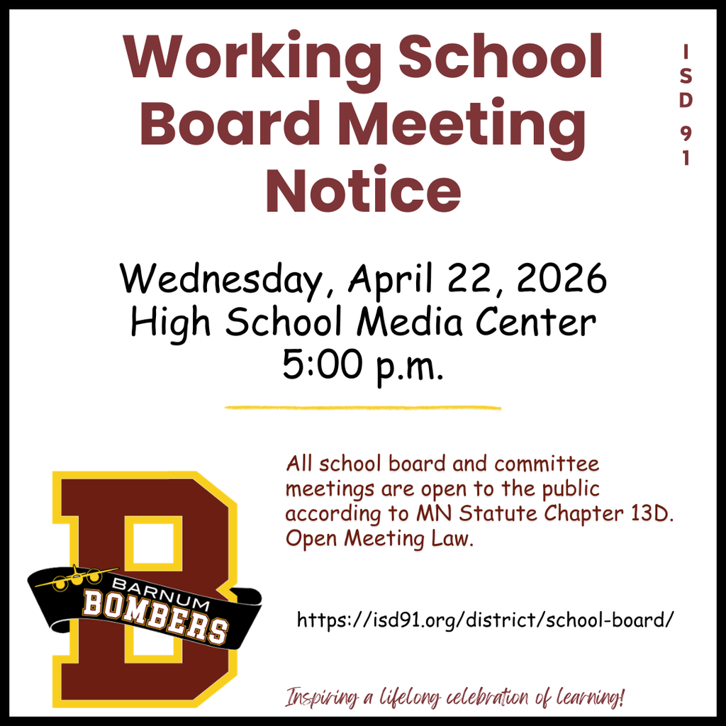 working school board meeting notice