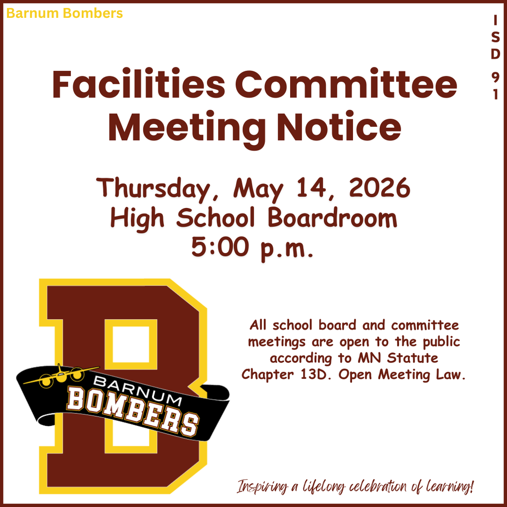 Facilities Committee Meeting Notice for Thursday,  May 14