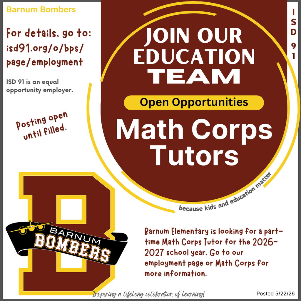 BES Math Corps Tutor want ad