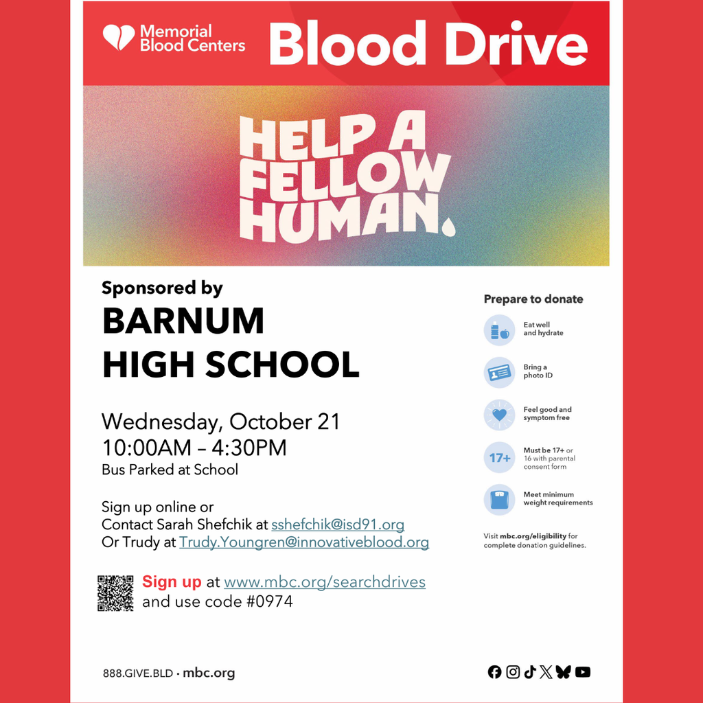 Blood drive info