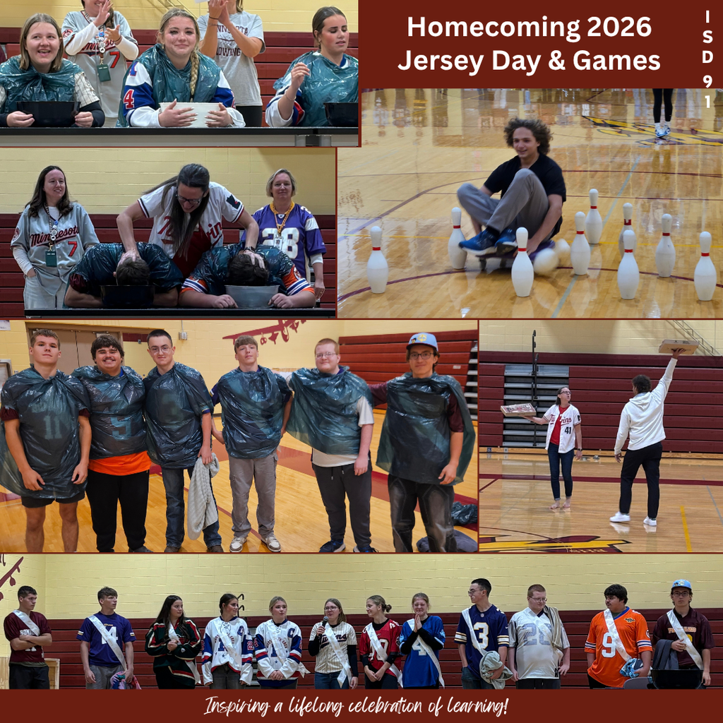 BHS students in gym participating in Homecoming contests