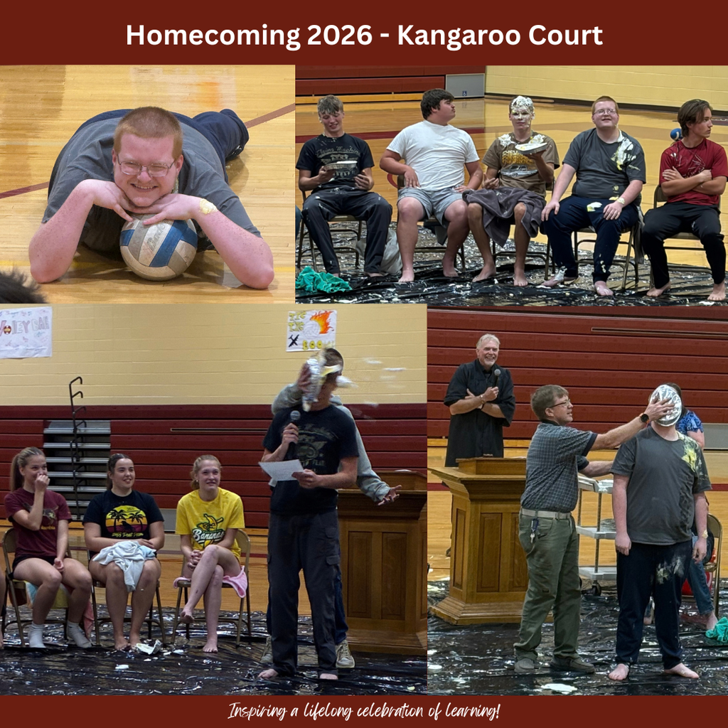 high school students getting pied in the face
