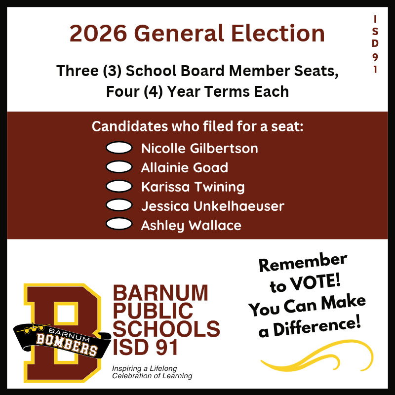 School Board election information with candidate names