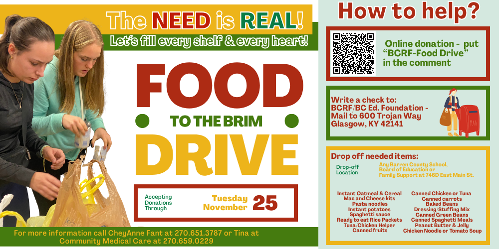 Food Drive- Ways to give