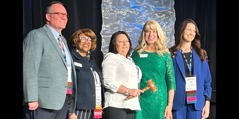 Shelly Groce with KSBA leaders