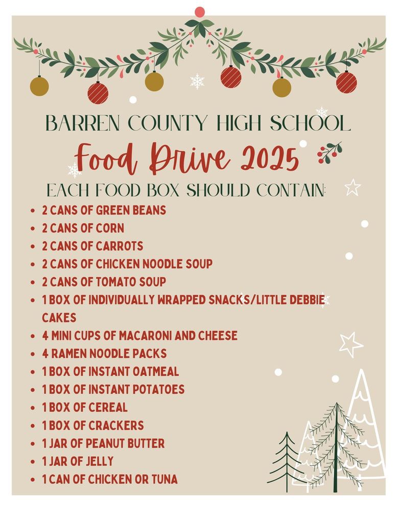 BCHS Food Drive