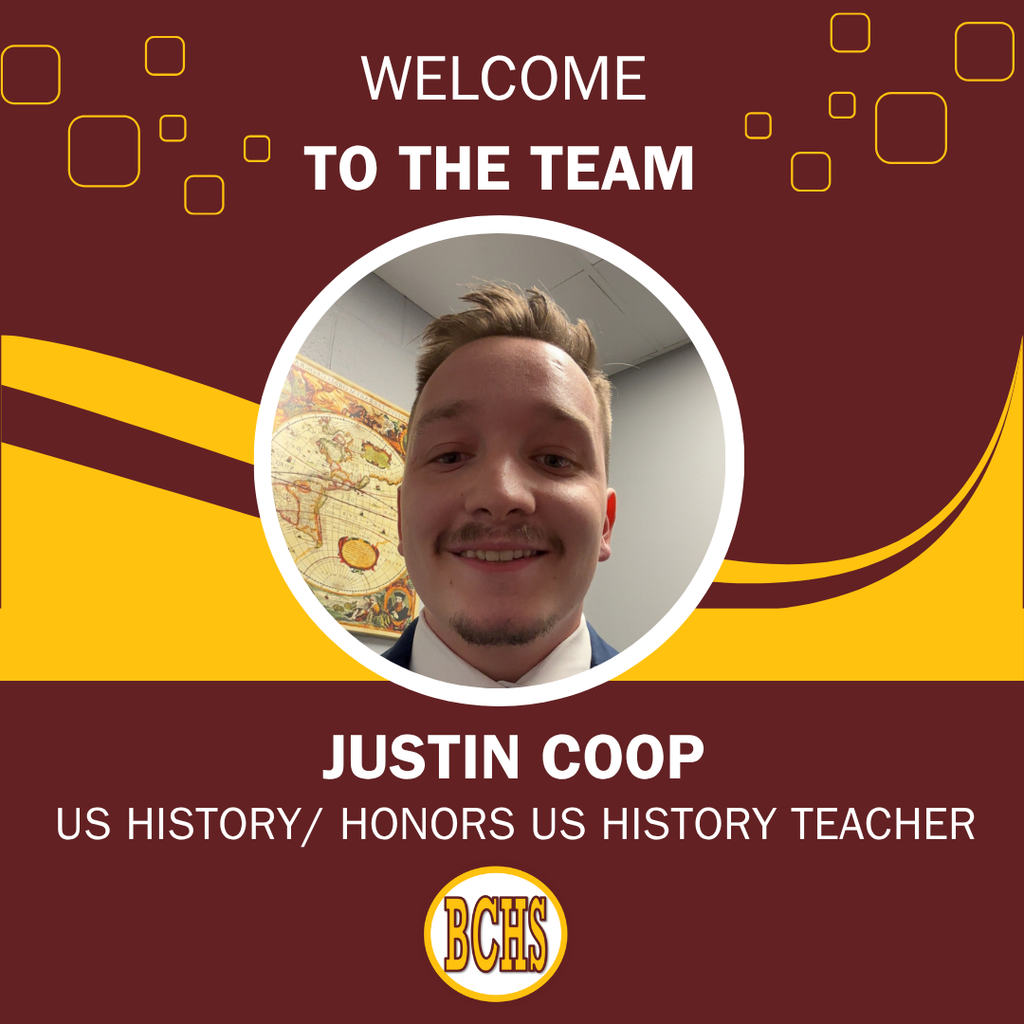Welcome to BCHS Justin Coop!