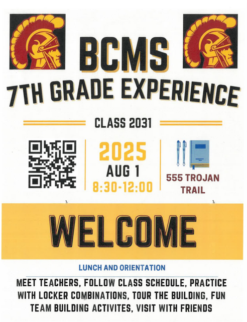 BCMS 7th Grade Experience