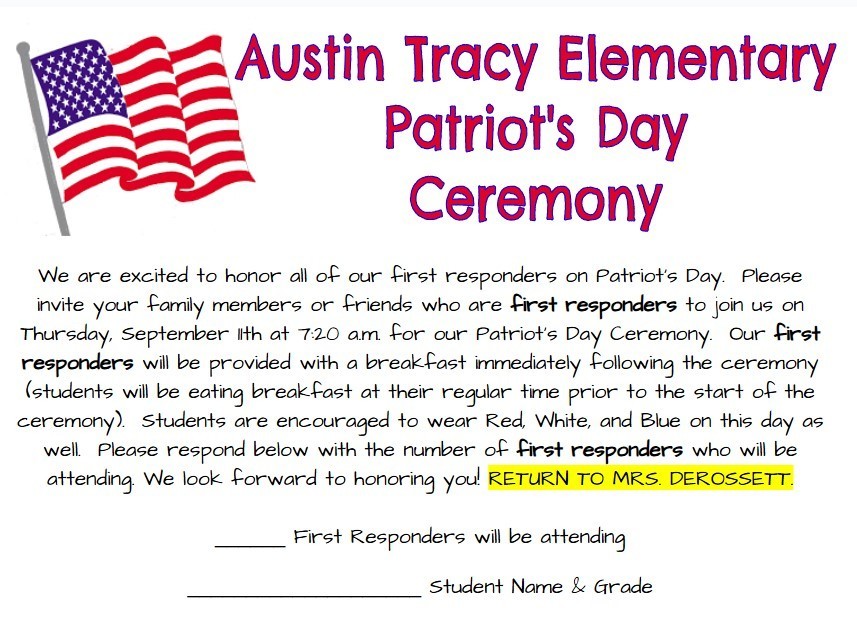 Patriots Day Invite