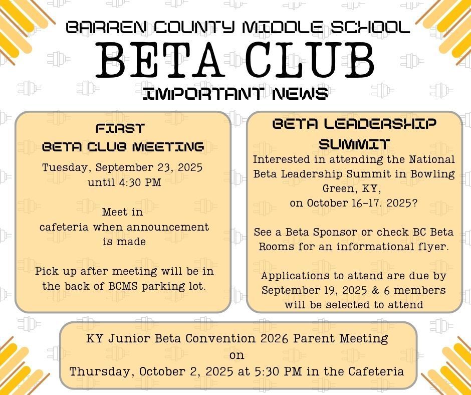 BCMS Beta Club September Important News (2)