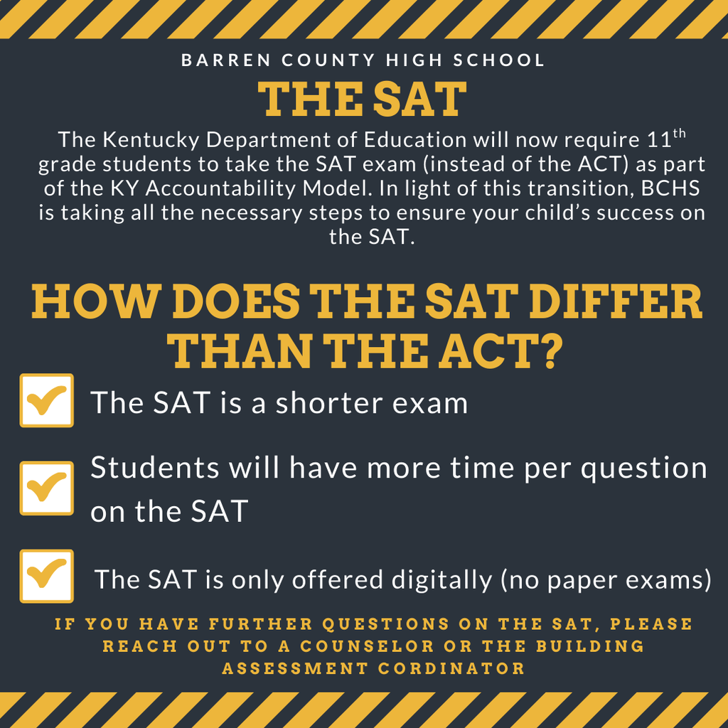 How does the SAT differ from the ACT
